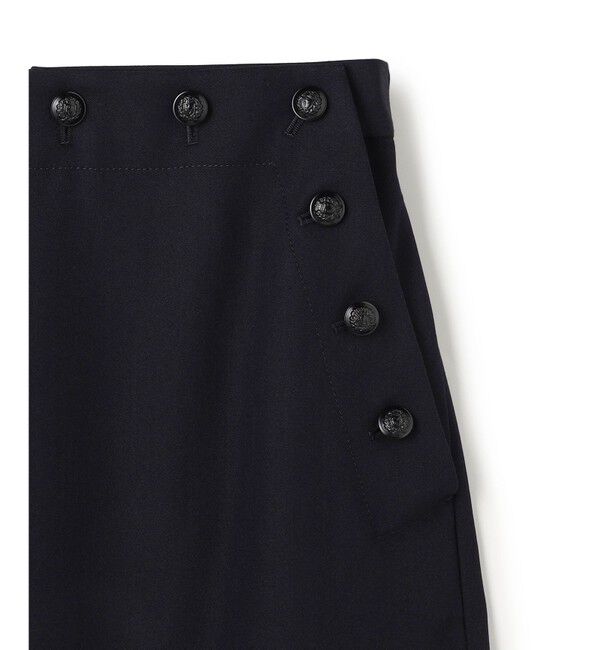 BEIGE,「【BAILA掲載】LAZUL / マリンボタンIラインスカート」|スカート|