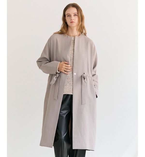 BEIGE,「PORDIC / ドロスト付きロングスプリングコート」|その他|Taupe