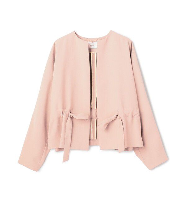 BEIGE,「PORDIC / ドロスト付きノーカラージャケット」|その他|