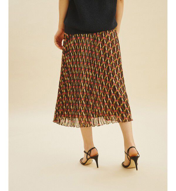  「キカプリントプリーツスカート」|スカート|