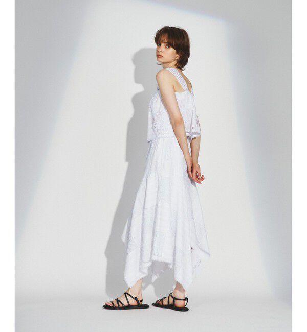 Diagram「レース切替フレアスカート」|スカート|ホワイト