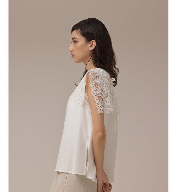 GRACE CONTINENTAL「パターンレースカラーブラウス」|シャツ・ブラウス|