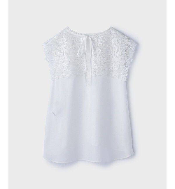 GRACE CONTINENTAL「パターンレースカラーブラウス」|シャツ・ブラウス|