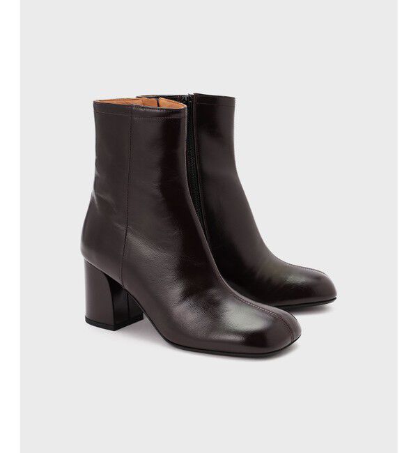  「FABIO RUSCONI ショートブーツ」|ショートブーツ|ブラウン