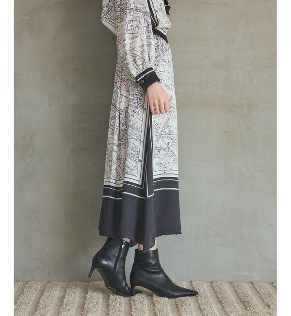 Grace Class「パリスカーフプリントスカート」|スカート|