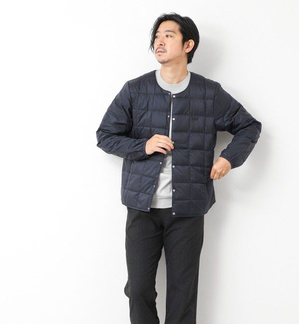 NOLLEY'S goodman「【TAION/タイオン】別注クジラ刺繍CREW NECK BUTTON DOWN JACKET」|ダウン|