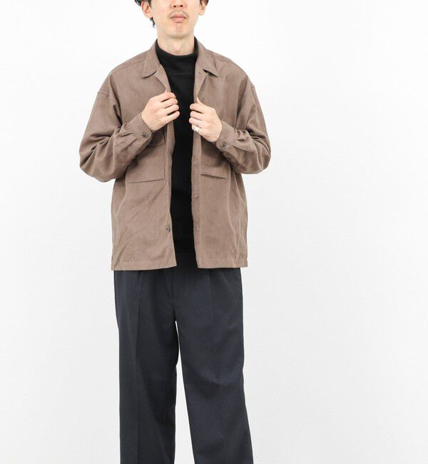 NOLLEY'S goodman「ポリスエード シャツブルゾン 25AW」|ブルゾン・スタジャン|