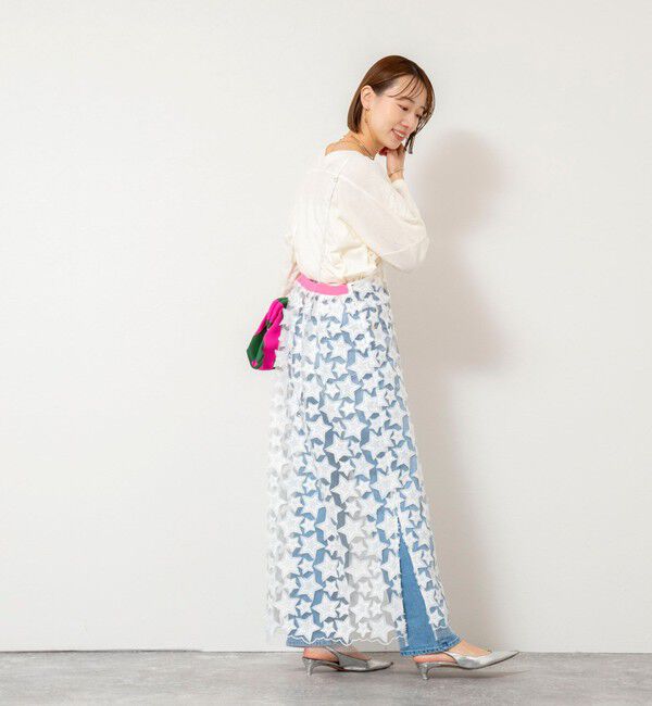 Rie Miller「45th limited editionウォッシャブルスターフリンジキャミワンピース」|ワンピース|