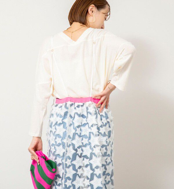 Rie Miller「45th limited editionウォッシャブルスターフリンジキャミワンピース」|ワンピース|