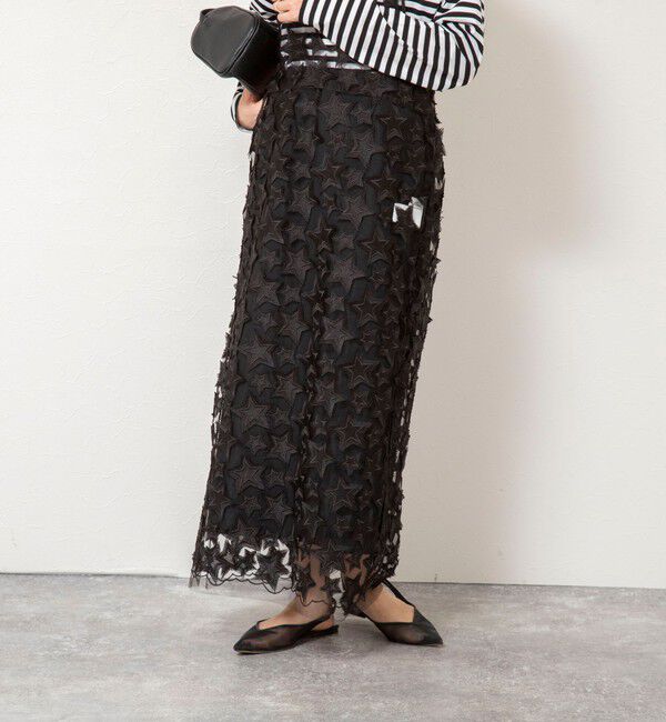 Rie Miller「45th limited editionウォッシャブルスターフリンジキャミワンピース」|ワンピース|