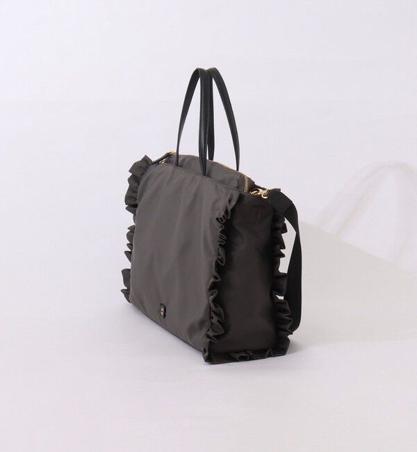 NOLLEY'S「【nolnol/ノルノル】ナイロンフリルトートバッグ」|トートバッグ|