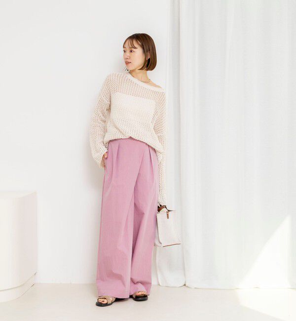 NOLLEY'S「【一部WEB限定サイズ】ウォッシャブル撥水ワイドラップパンツ」|その他|