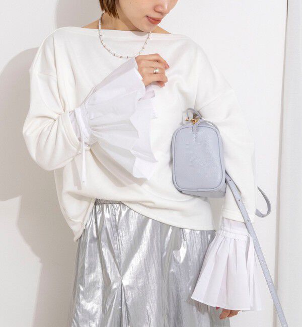 NOLLEY'S「【WEB限定】ウォッシャブルシャツスリーブスウェットプルオーバー」|Tシャツ・カットソー|オフホワイト