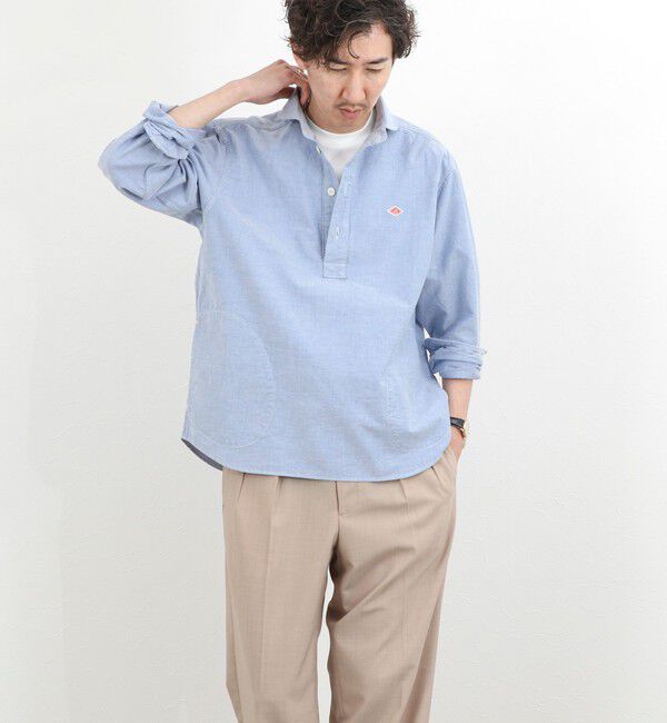NOLLEY'S goodman「【DANTON/ダントン】DT-B0282SOX ROUND COLLAR P.O SHIRT LS 26SS」|シャツ・ブラウス|