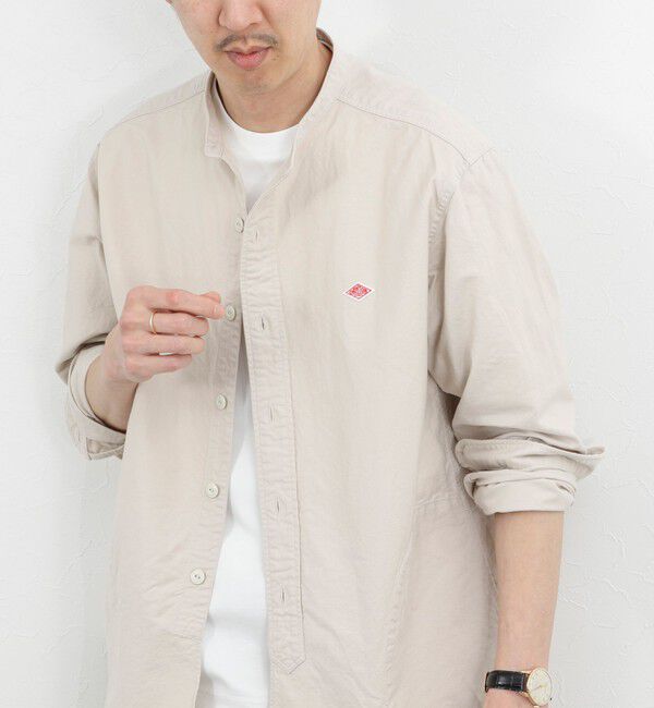 NOLLEY'S goodman「【DANTON/ダントン】DT-B0280SOX BAND COLLAR SHIRT LS 26SS」|シャツ・ブラウス|キナリ