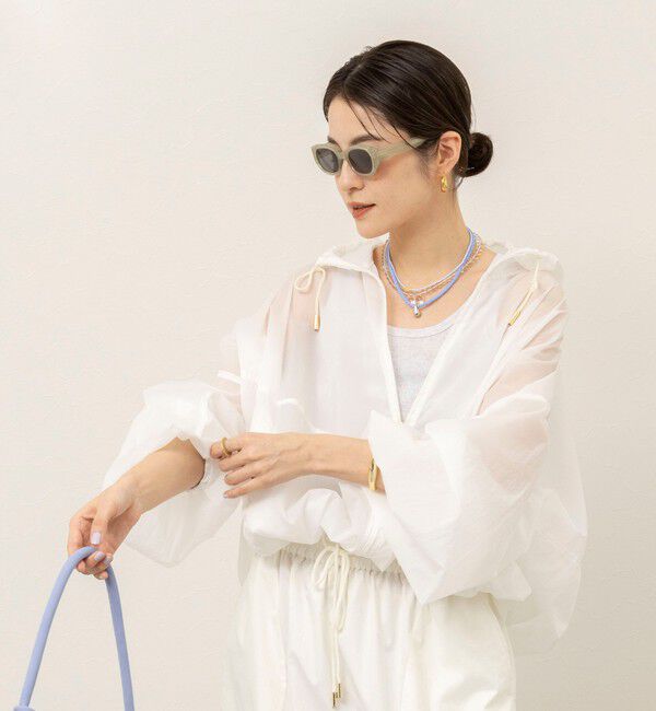 MAQWEL「《セットアップ対応》【MAQWEL/マクウェル】ウォッシャブルシアーブルゾン」|ブルゾン・スタジャン|