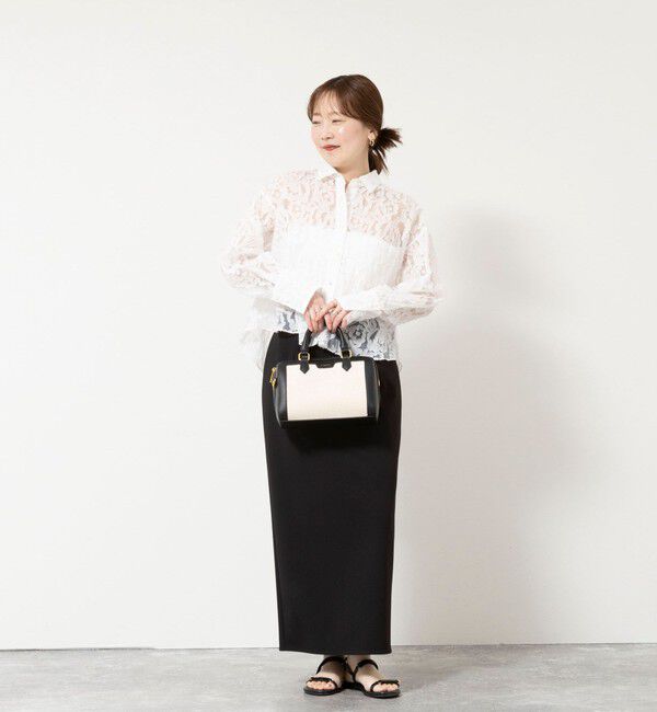 NOLLEY'S sophi「ウォッシャブルワッシャーオーガンジーカットジャガードショートシャツ」|シャツ・ブラウス|