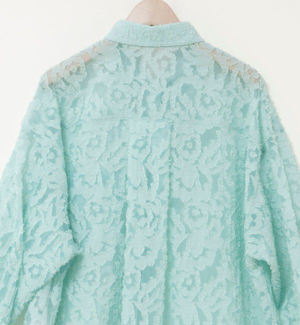 NOLLEY'S sophi「ウォッシャブルワッシャーオーガンジーカットジャガードショートシャツ」|シャツ・ブラウス|