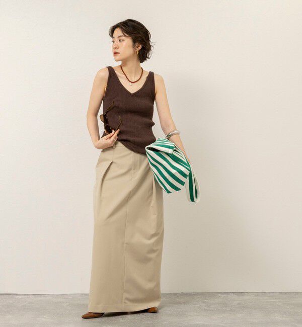 MAQWEL「《手洗い可能》ブークレタンクトップ」|タンクトップ|