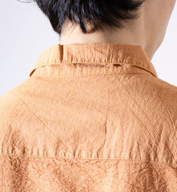 GLOSTER「【GLOSTER/グロスター】コットンピグメントショーツスリーブシャツ オーバーシャツ」|シャツ・ブラウス|