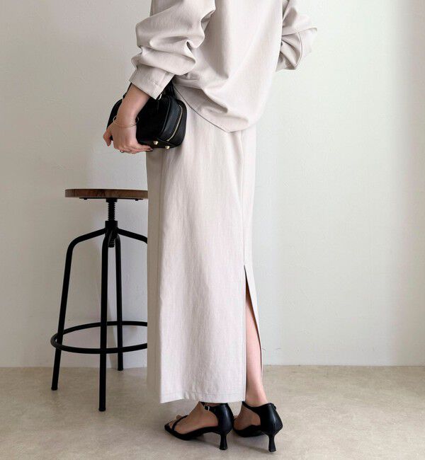 fredy emue「【セットアップ対応】パウダリーツイルイージータイトスカート」|タイト|