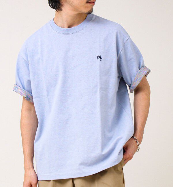 GLOSTER「【BOY刺繍】裏グラデーション ワンポイント半袖Tシャツ」|Tシャツ・カットソー|