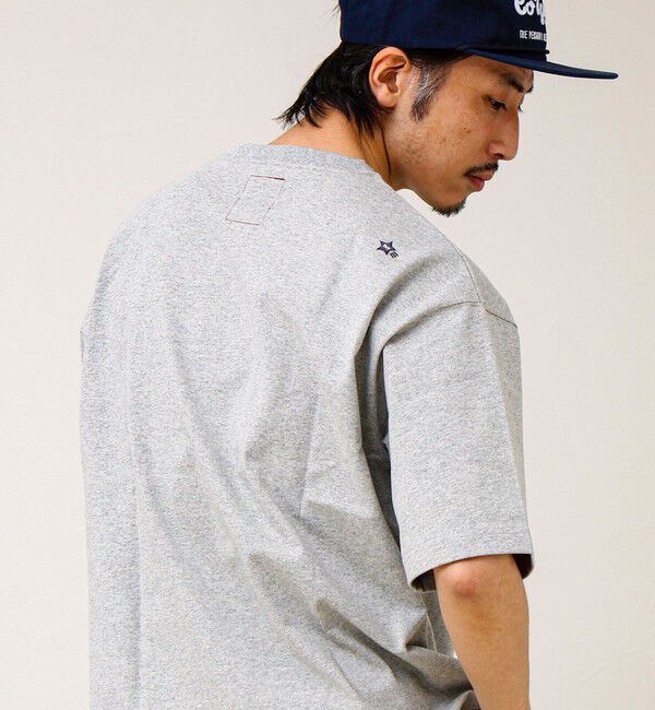 GLOSTER「【BOY刺繍】裏グラデーション ワンポイント半袖Tシャツ」|Tシャツ・カットソー|