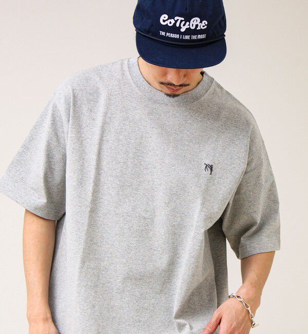 GLOSTER「【BOY刺繍】裏グラデーション ワンポイント半袖Tシャツ」|Tシャツ・カットソー|