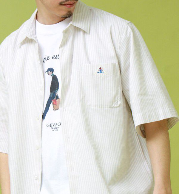 GLOSTER「【GEVACO/ゲバコ】レギュラーカラー半袖シャツ」|シャツ・ブラウス|