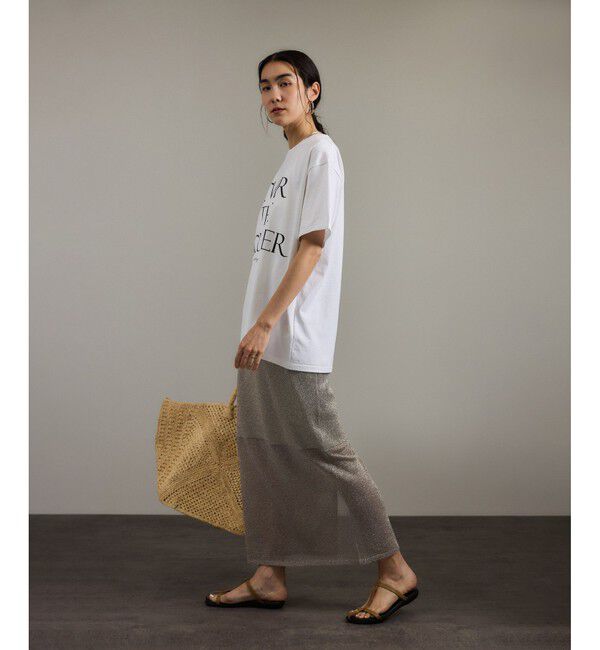 SALON adam et rope'「ブライトリブタイトスカート［セットアップ対応］」|スカート|