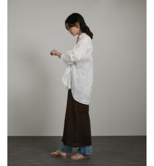 SALON adam et rope'「ブライトリブタイトスカート［セットアップ対応］」|スカート|