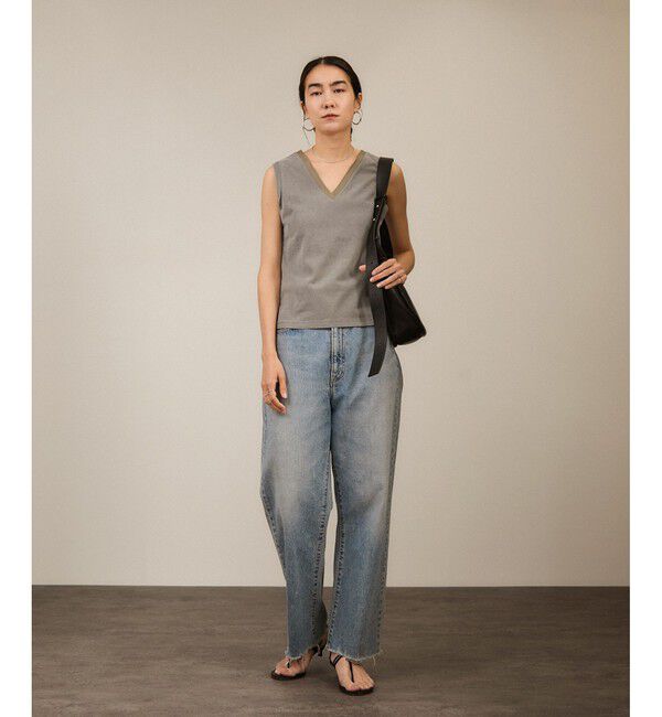 SALON adam et rope'「ビンテージライクオーバーダイプランジネックプルーバー」|タンクトップ|