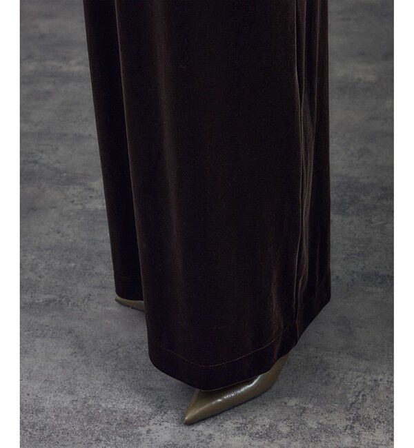 SALON adam et rope'「【WEB限定】コンフィリュクスベロアオールインワン」|オールインワン|