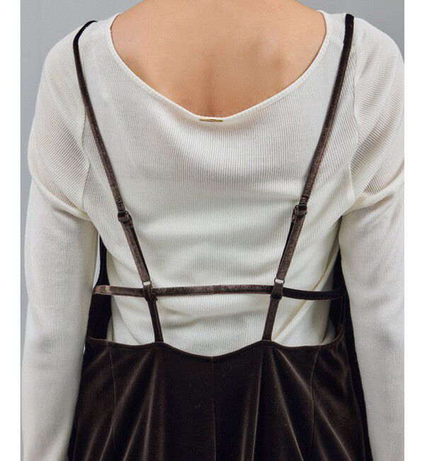 SALON adam et rope'「【WEB限定】コンフィリュクスベロアオールインワン」|オールインワン|