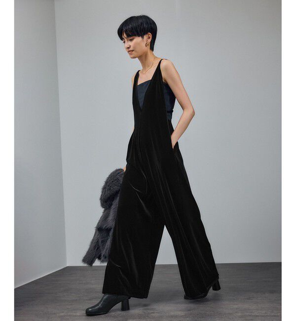 SALON adam et rope'「【WEB限定】コンフィリュクスベロアオールインワン」|オールインワン|