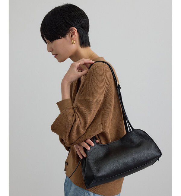 SALON adam et rope'「【WEB限定】【WS（ドゥーブル）】ナチュラルレザーロングハンドルバッグ」|ハンドバッグ|