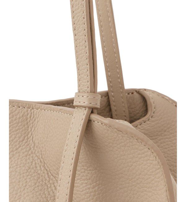 SALON adam et rope'「【WEB限定】【WS（ドゥーブル）】ナチュラルレザーロングハンドルバッグ」|ハンドバッグ|