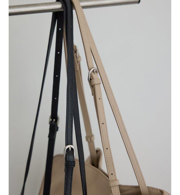 SALON adam et rope'「【WEB限定】【WS（ドゥーブル）】ナチュラルレザーロングハンドルバッグ」|ハンドバッグ|