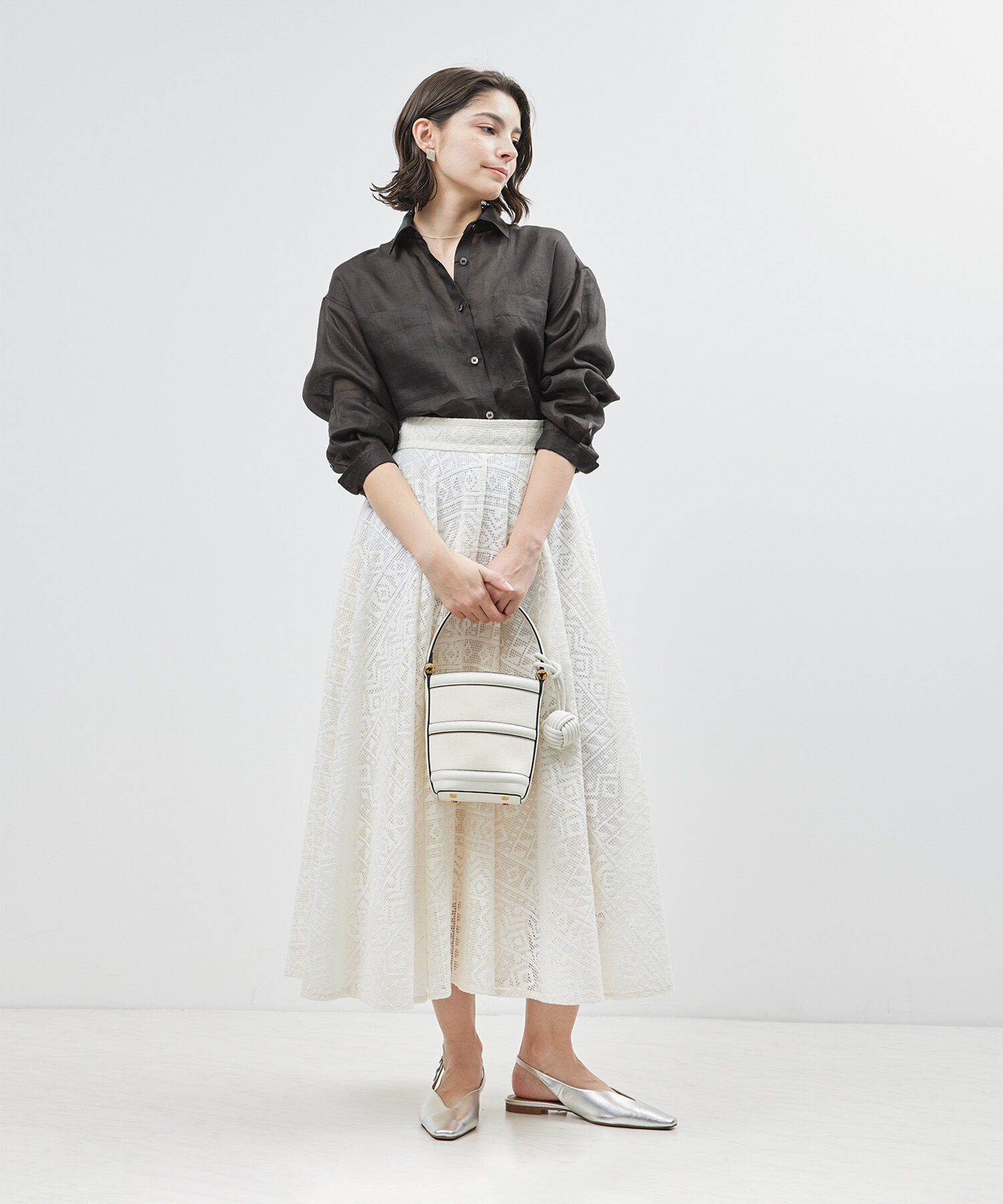 ROPE「【洗える】ロイヤルラミーレギュラーシャツ【雑誌/メディア掲載】」|シャツ・ブラウス|