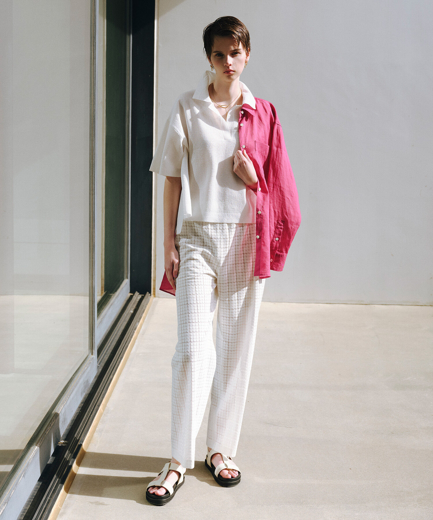 ROPE「【洗える】ロイヤルラミーレギュラーシャツ【雑誌/メディア掲載】」|シャツ・ブラウス|