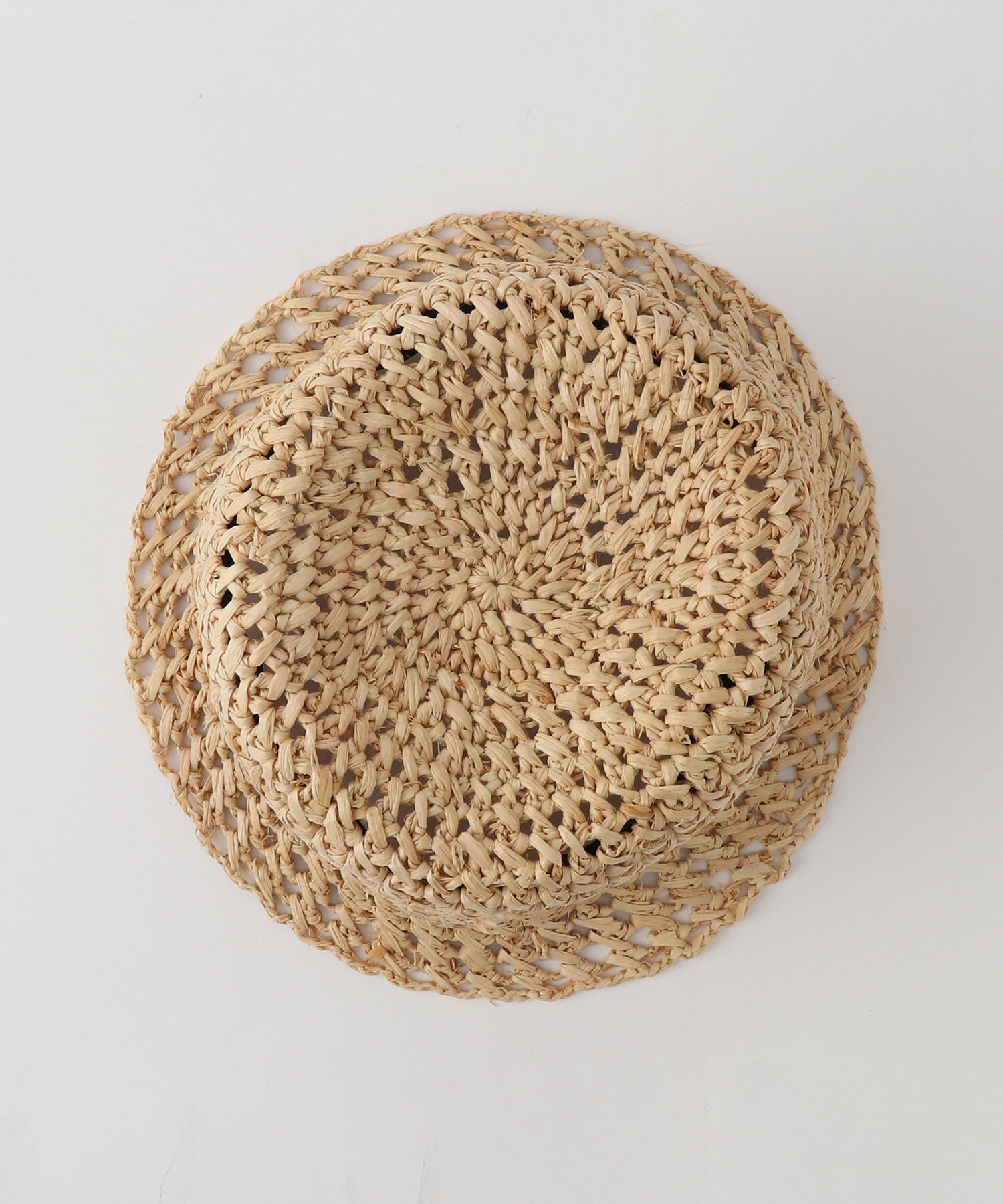 ROPE「透かし編みラフィアバケットハット」|ハット|