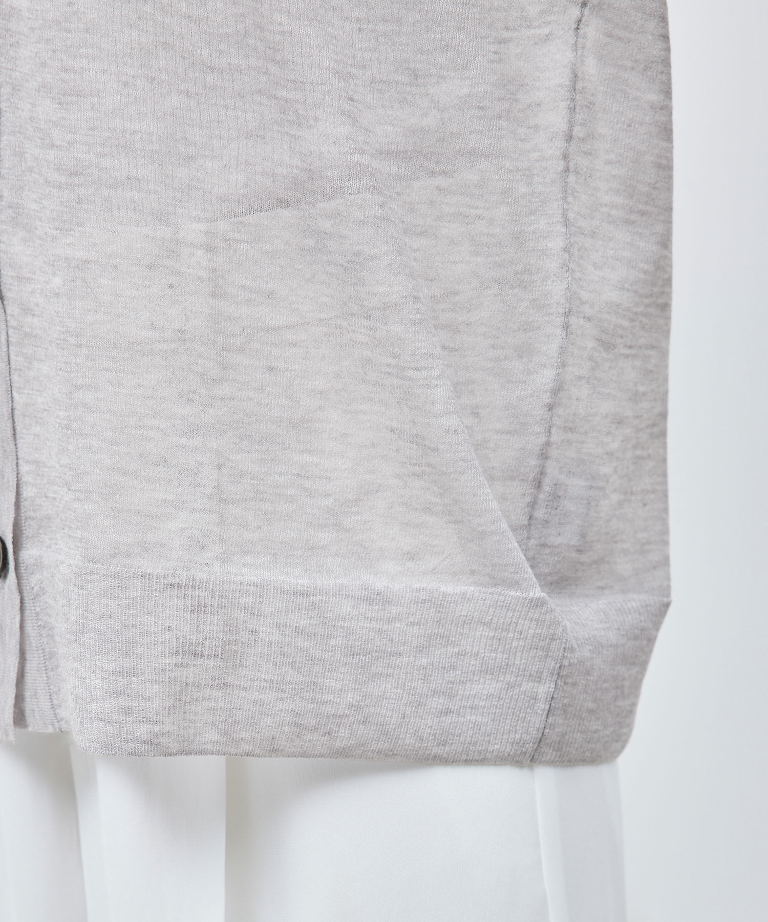 ROPE「【洗える】シアーVネックカーディガン」|カーディガン|