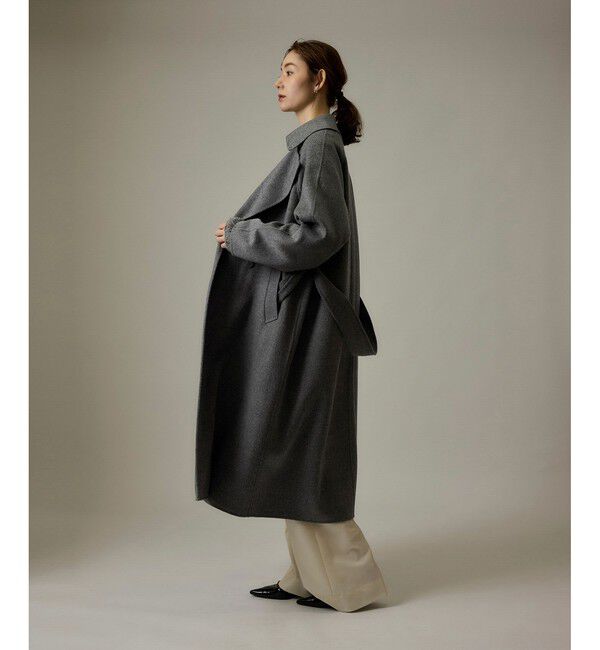 ROPE「ラムウールリバーロングコート【Sサイズフェア対象】」|チェスターコート|