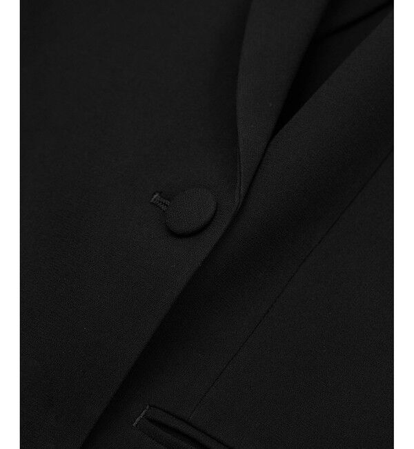 ROPE「バックサテンダブルブレストジャケット」|テーラードジャケット|