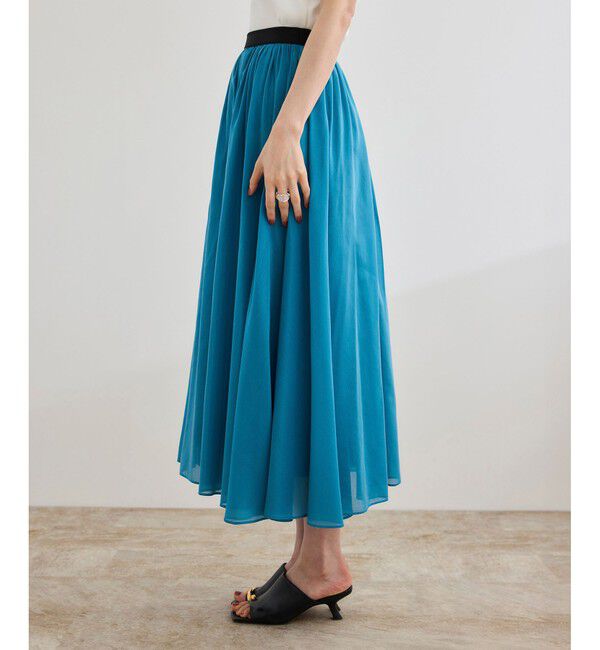 ROPE「【洗える】コットンシルクスカート」|スカート|