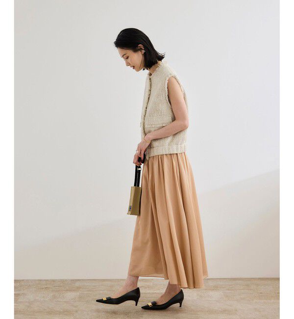 ROPE「【洗える】コットンシルクスカート」|スカート|