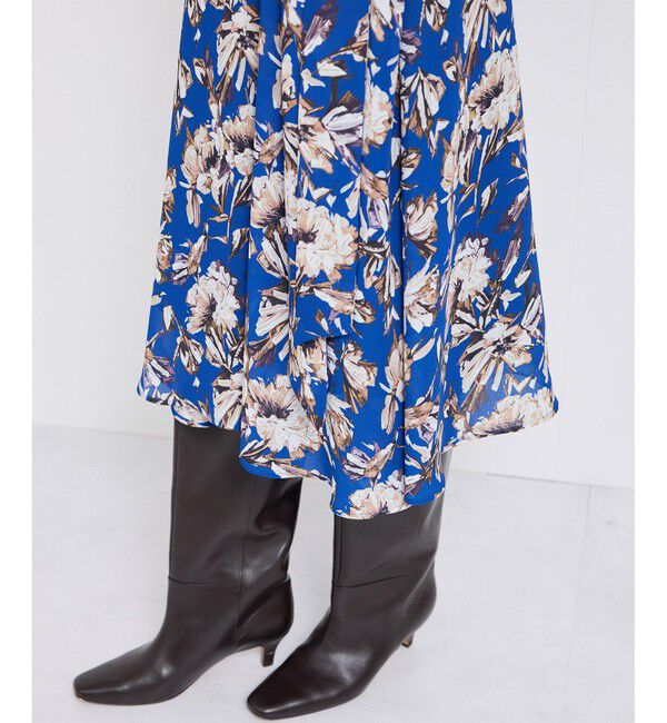 ROPE「シアープリントボリュームスリーブワンピース」|ワンピース|