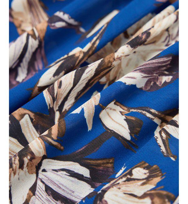 ROPE「シアープリントボリュームスリーブワンピース」|ワンピース|