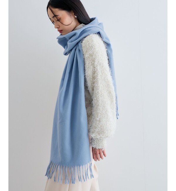 VIS「【リサイクルポリ】なめらかタッチ無地マフラー」|マフラー|