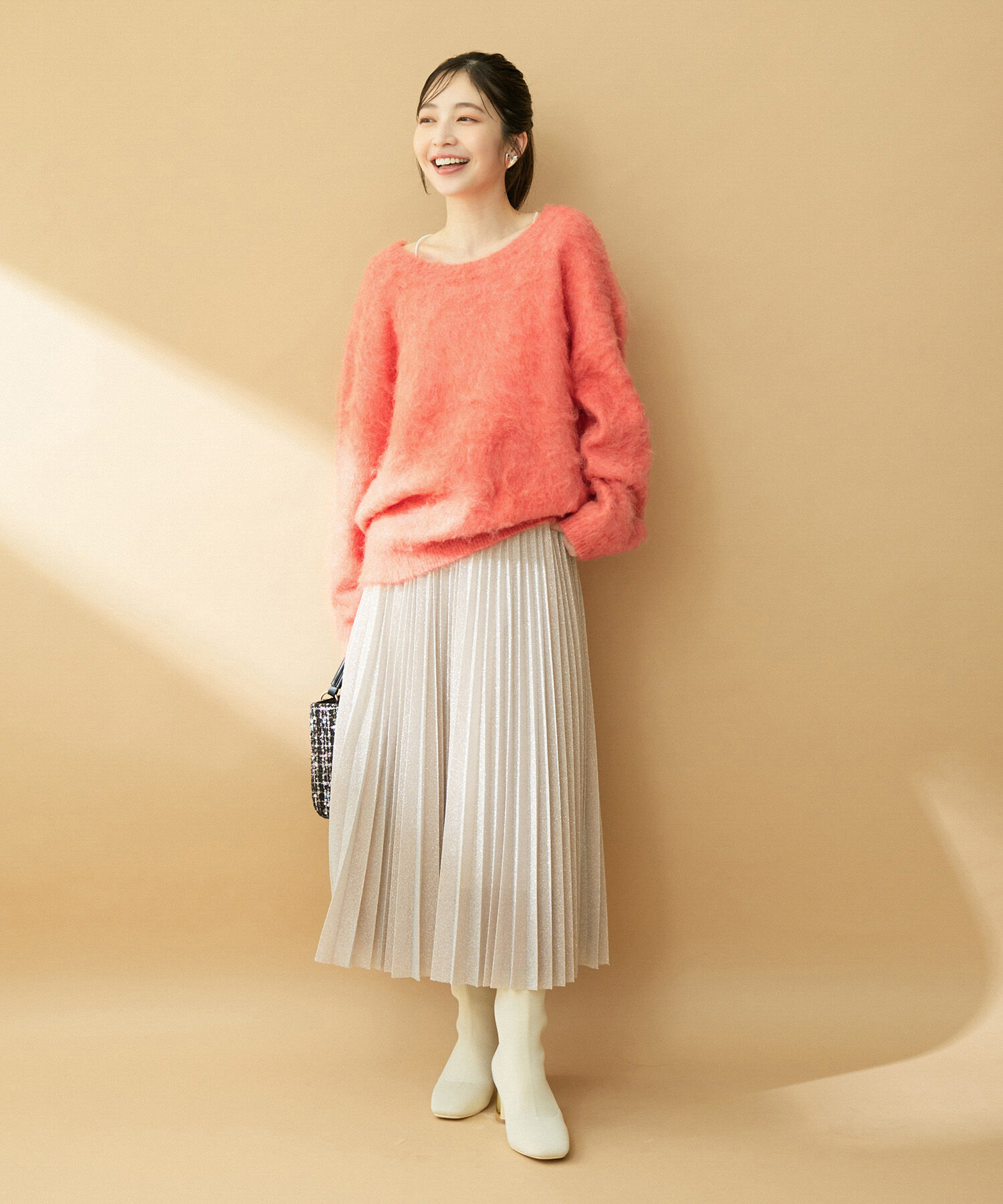 VIS「【前後2WAY】毛混トゥンカロンニット」|ニット・セーター|